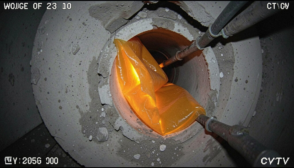 Relining Fix A Fully Collapsed Pipe